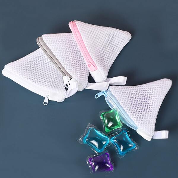 

1pc Random Mini Laundry Bead Net Bag, White