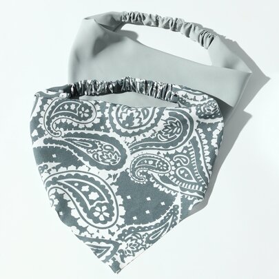 2pcs Paisley Print Hair Band