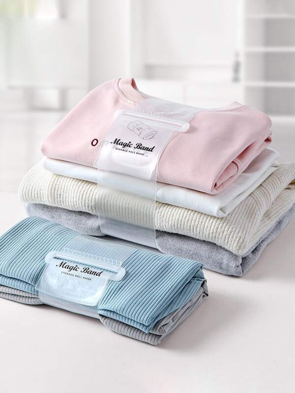 3入組透明衣服整理器帶