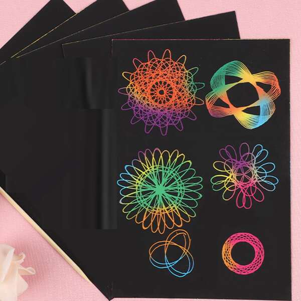 

12pcs Random Color Scratch Paper Set, Multicolor