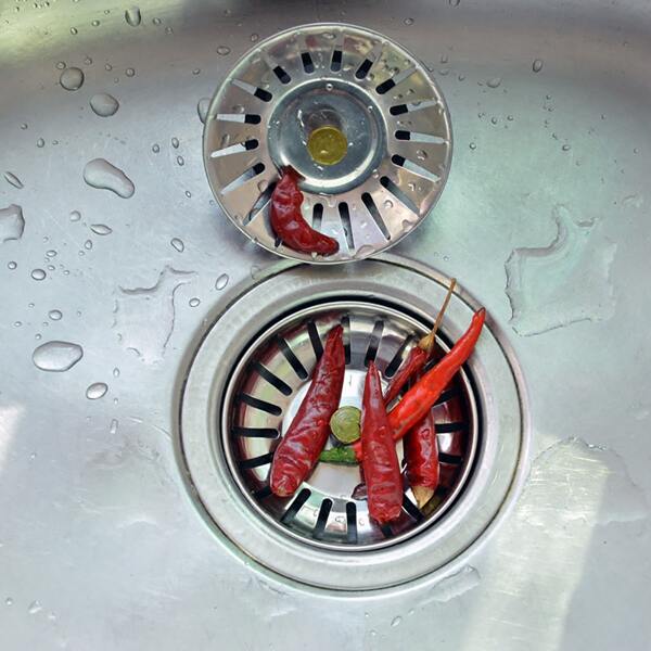 

2pcs Stainless Steel Sink Filter, Silver