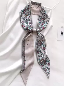 Khăn quàng cổ in hoa - Nhiều màu - Xem 1