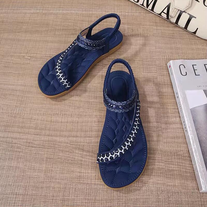 

Braided Thong Sandals, Blue