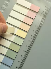 MOKA 1入組頁面標記便箋簿標籤，彩色可寫索引註釋標籤箭頭標誌，小型可愛霓虹燈半透明標籤