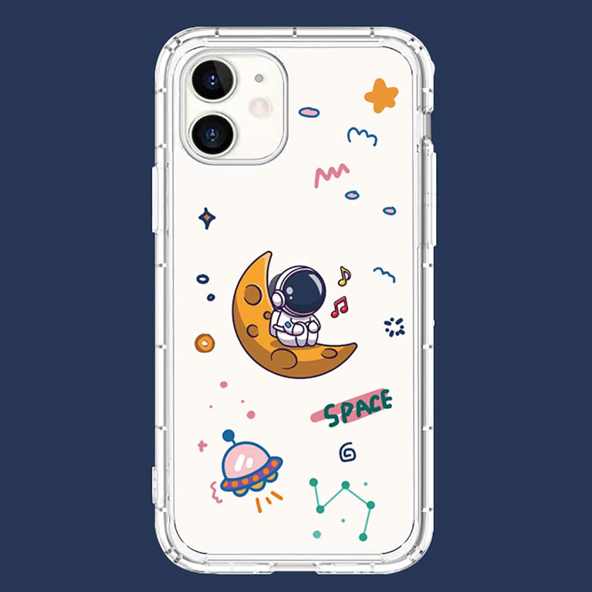 

Cartoon Astronaut Phone Case, Multicolor