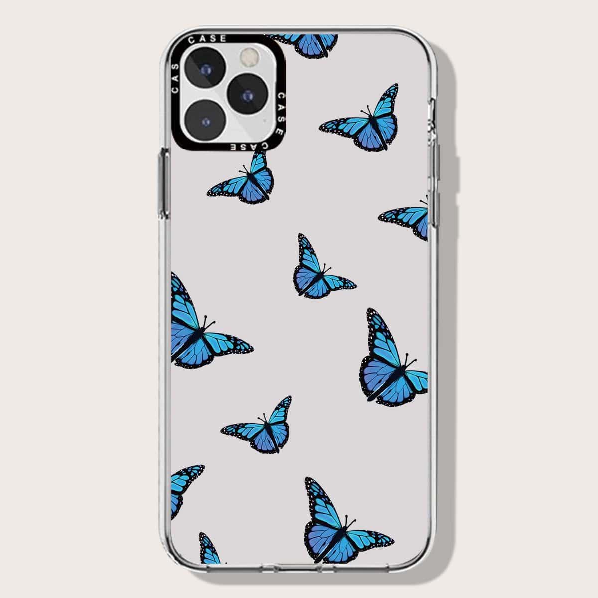 

Butterfly Phone Case, Blue