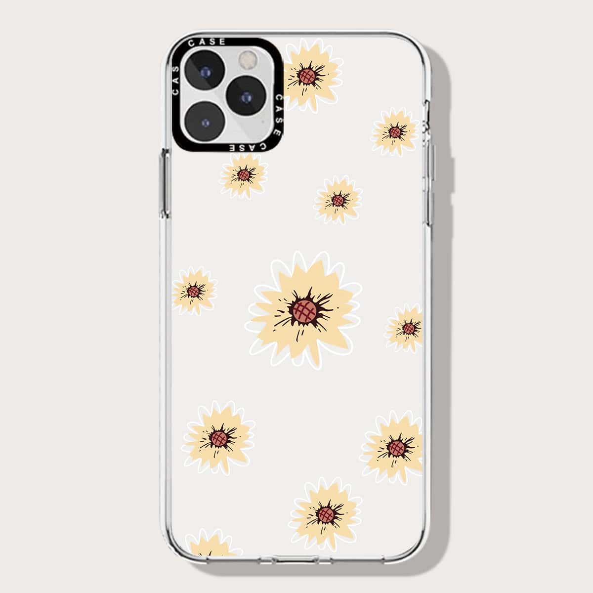 

Sunflower Phone Case, Clear