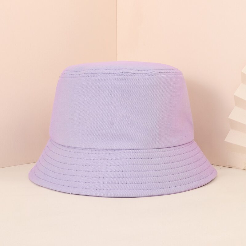 

Solid Bucket Hat, Purple