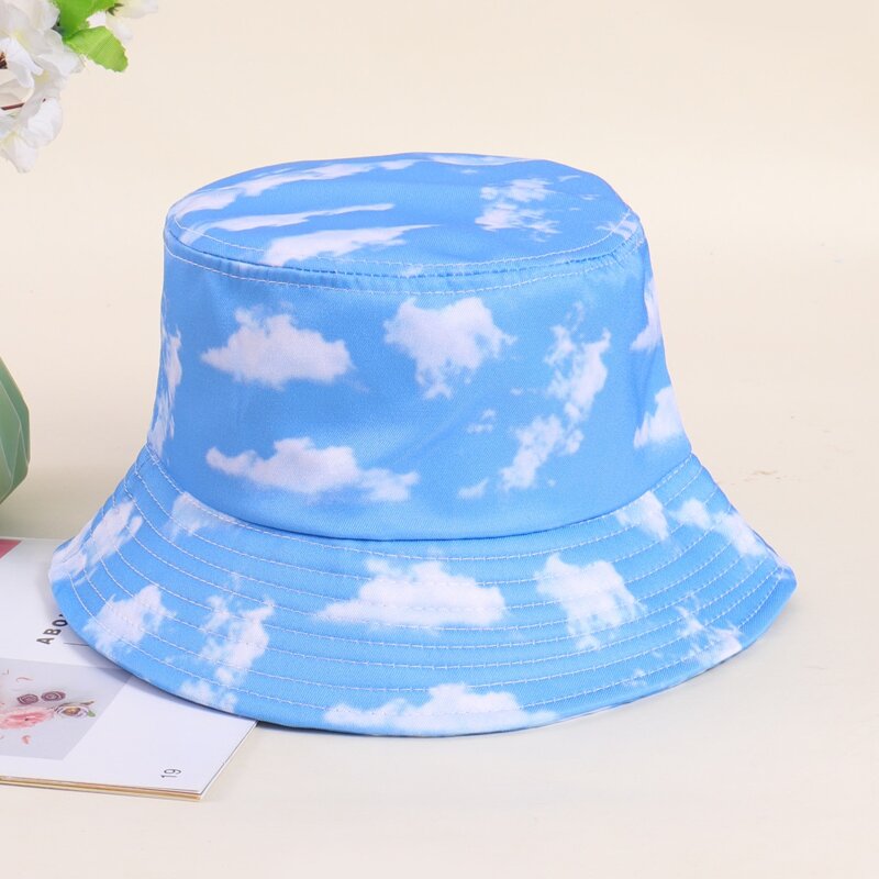 

Cloud Graphic Bucket Hat, Multicolor