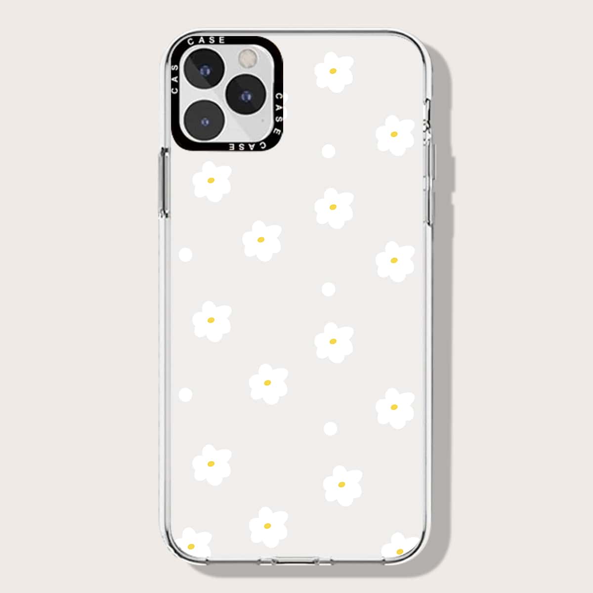 

Floral Phone Case, Clear