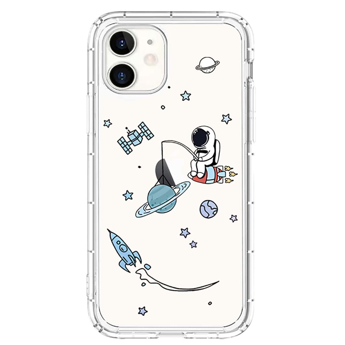 

Cartoon Astronaut Phone Case, Multicolor