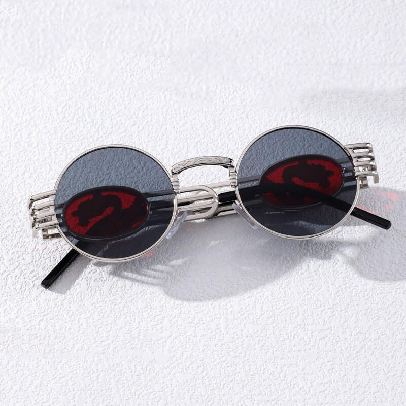 

Dragon Decor Round Frame Sunglasses