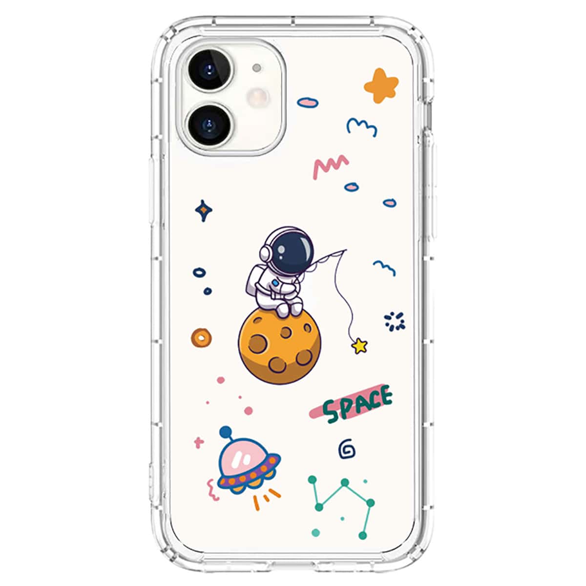 

Cartoon Astronaut Phone Case, Multicolor