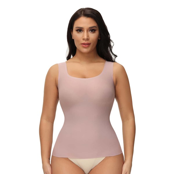 

Solid Shapewear Bodysuit, Dusty pink