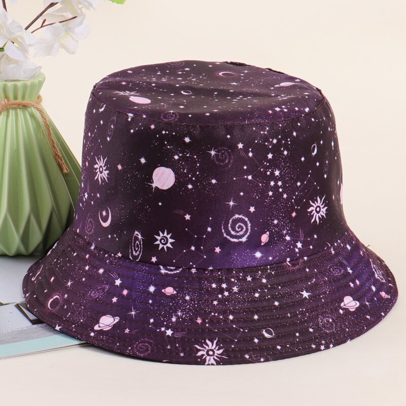 

Sun & Moon Graphic Bucket Hat, Multicolor