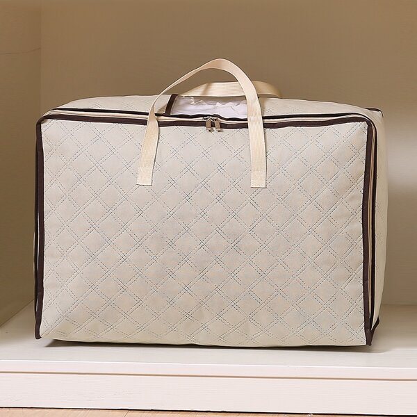 

Plain Quit Storage Bag, Beige
