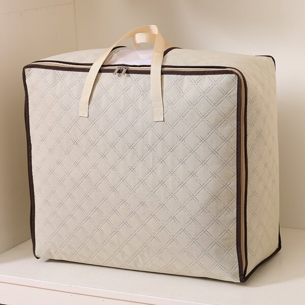 

Plain Quit Storage Bag, Beige