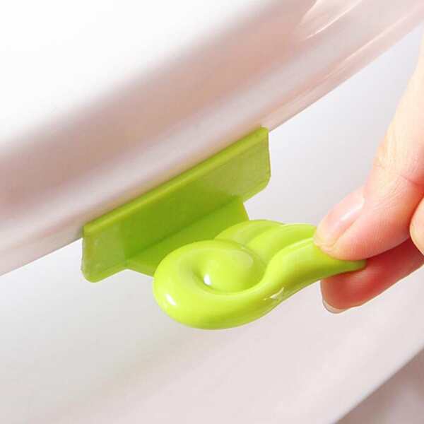 

1pc Wing Shaped Closestool Seat Lifter, Green