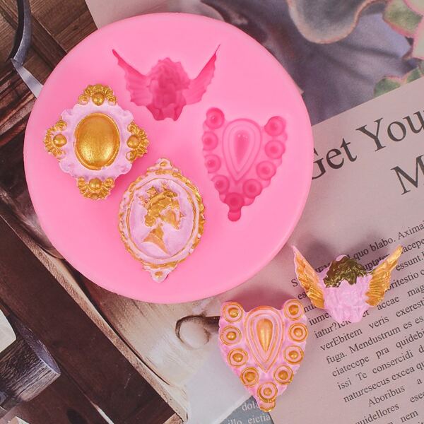 

1pc Round Chocolate Mold, Pink