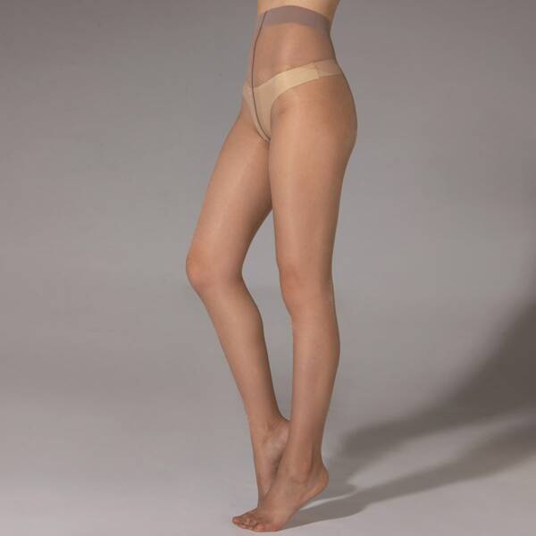 

Simple Mesh Tights, Coffee brown