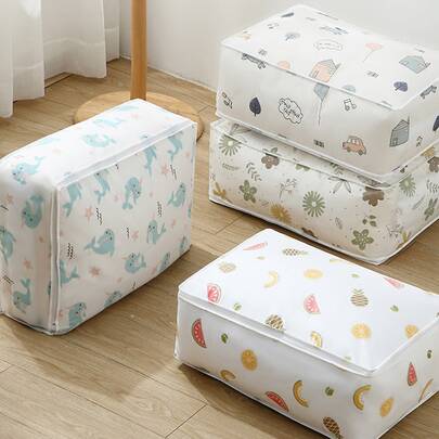 1pc Random Pattern Clothing Storage Bag