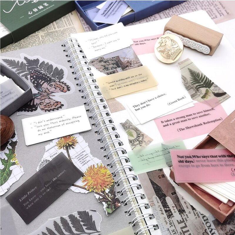 

60sheets Random Mixed Pattern Material Paper, Multicolor