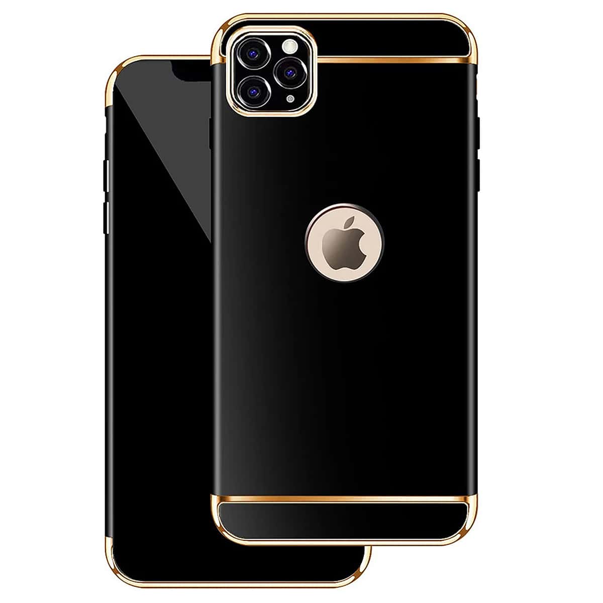 

1pc Minimalist iPhone Case, Black