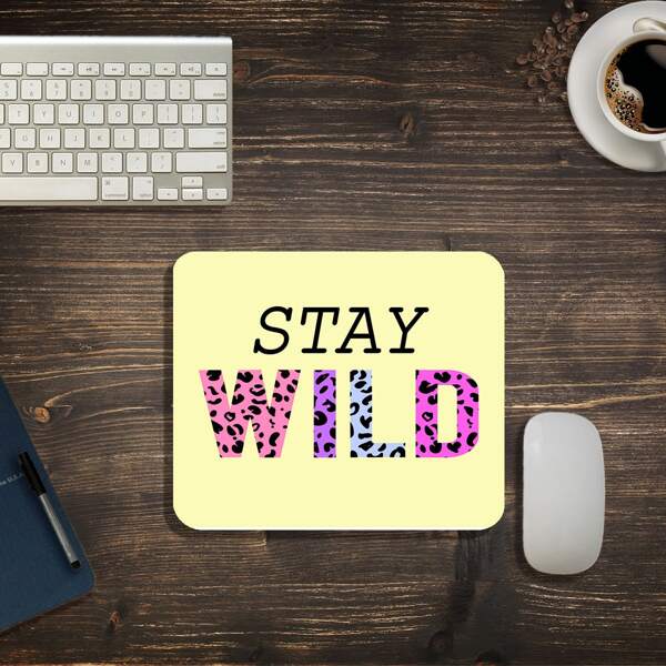 

Letter Graphic Mouse Pad, Multicolor