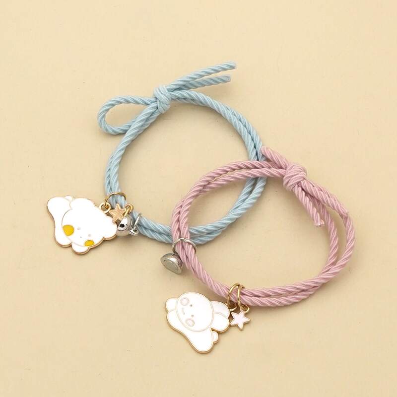 

2pcs Cartoon Rope Bracelet, Multicolor