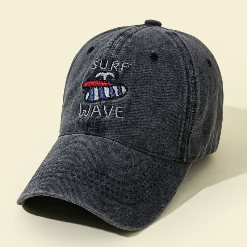 

Embroidery Decor Baseball Cap, Black