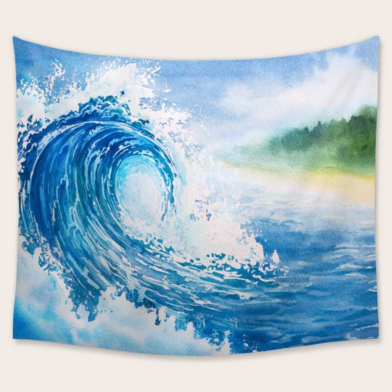 

Wave Pattern Tapestry, Multicolor