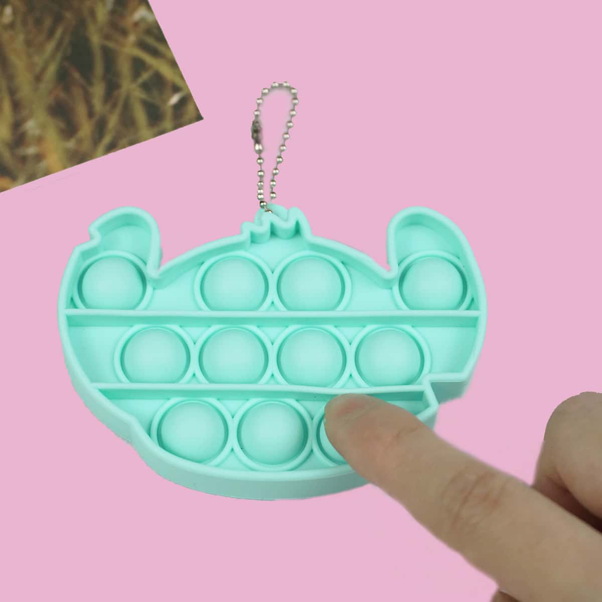 

1pc Random Cartoon Stress Relief Bubble Toy, Multicolor