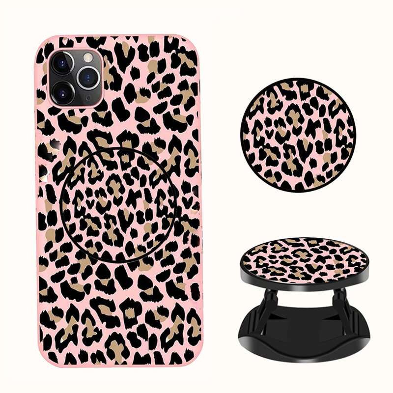 

Leopard Phone Case With Pop-Out Phone Grip, Multicolor