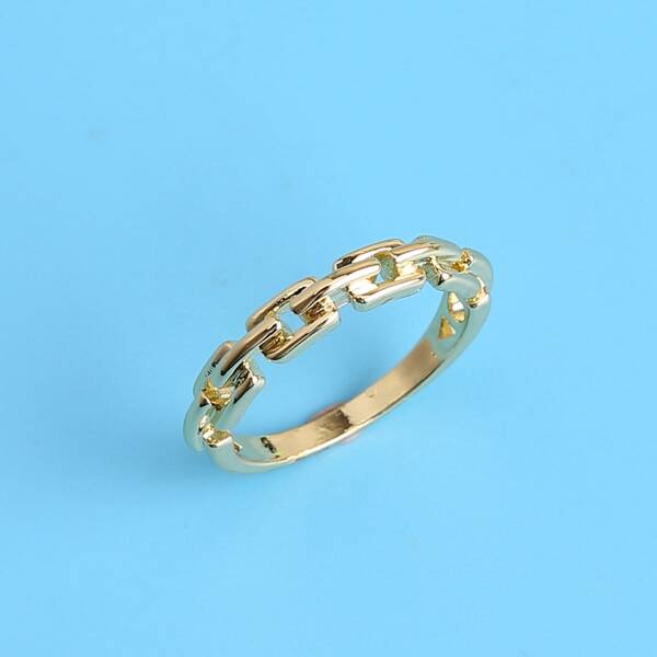 

Chain Design Ring, Gold