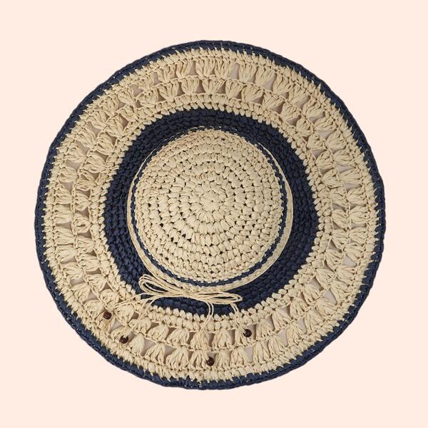 

Hollow Out Sun Protection Hat, Navy blue