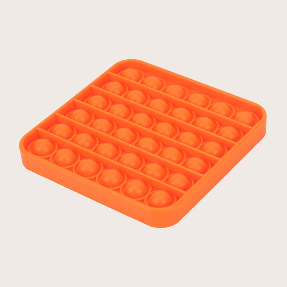 

1pc Random Square Push Bubble Toy, Orange