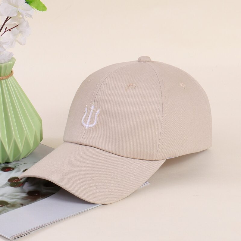 

Guys Simple Embroidery Baseball Cap, Beige