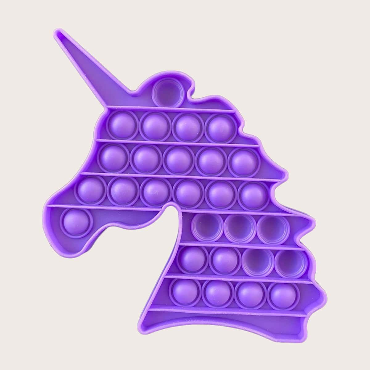 

1pc Unicorn Stress Relief Bubble Toy, Purple