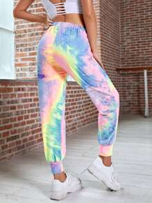 Pantalones deportivos Mujer Tie-Dye - Multicolor - Ver 2