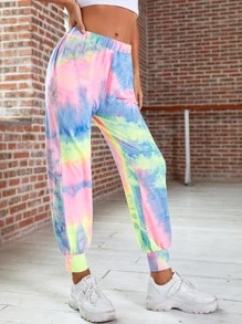 Pantalones deportivos Mujer Tie-Dye - Multicolor - Ver 4