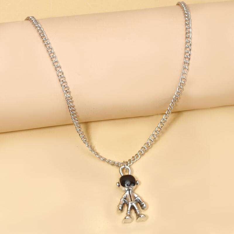 

Astronaut Pendant Necklace, Multicolor