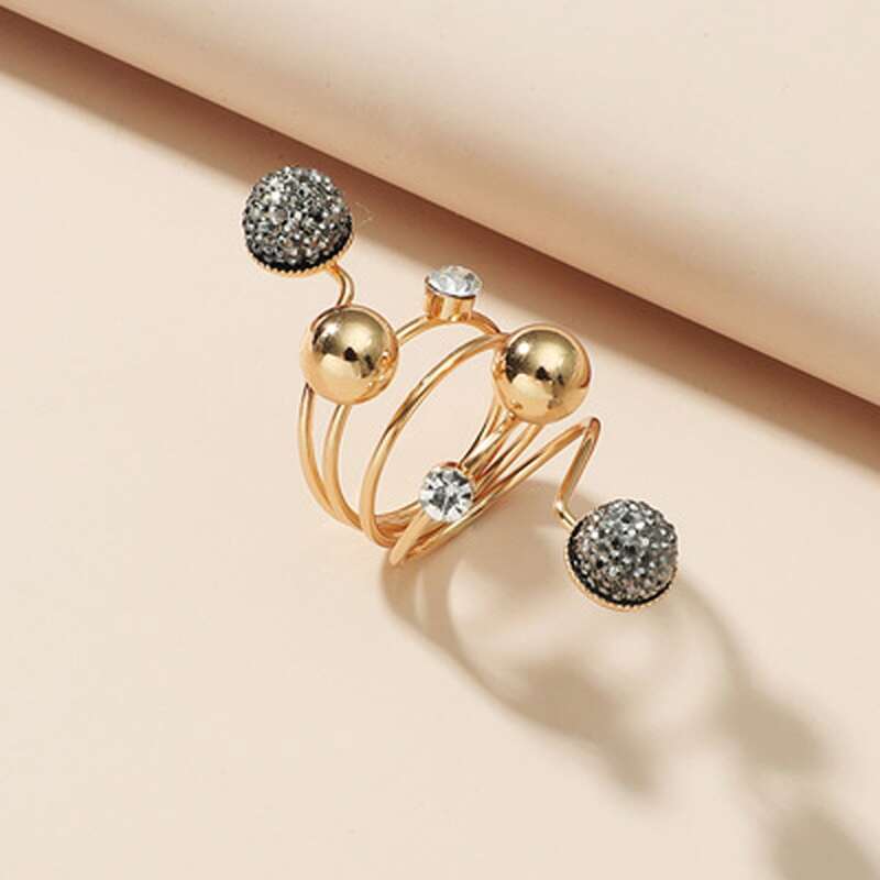 

Ball Decor Ring, Gold