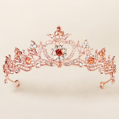 Rhinestone Decor Crown Design Headband