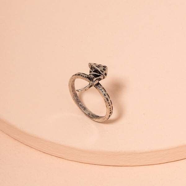 

1pc Alloy Ring, Antique silver