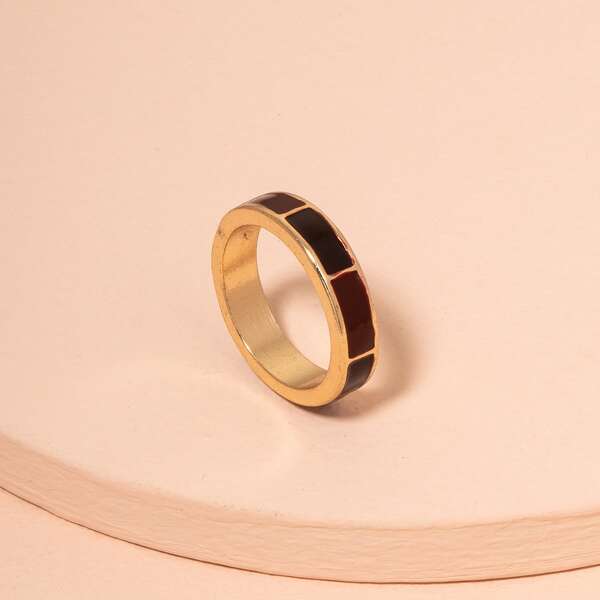 

1pc Alloy Ring, Multicolor