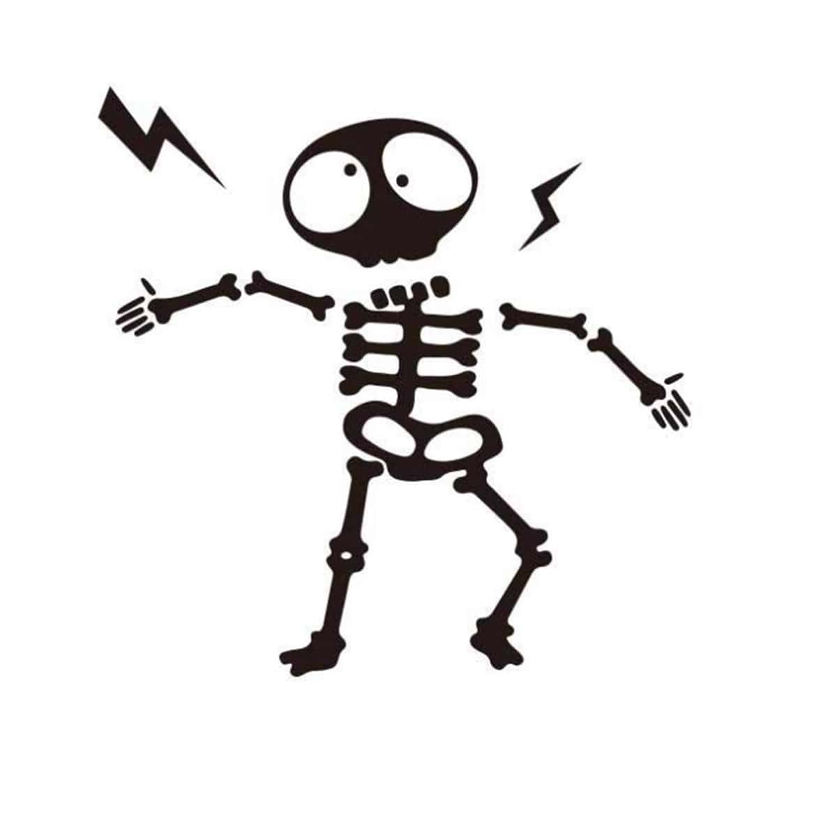 

Skeleton Graphic Switch Sticker, Black