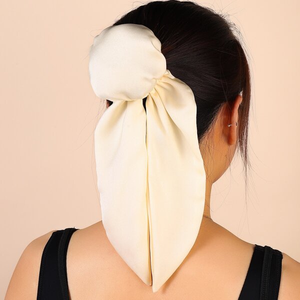 

Solid Scarf Hair Tie, Beige