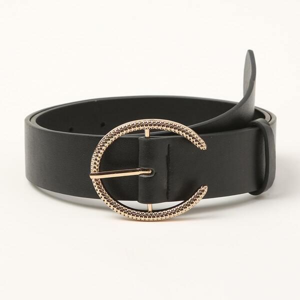 

Metal Buckle Belt, Black