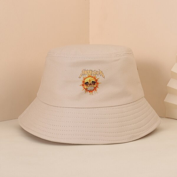 

Cartoon Graphic Bucket Hat, Beige