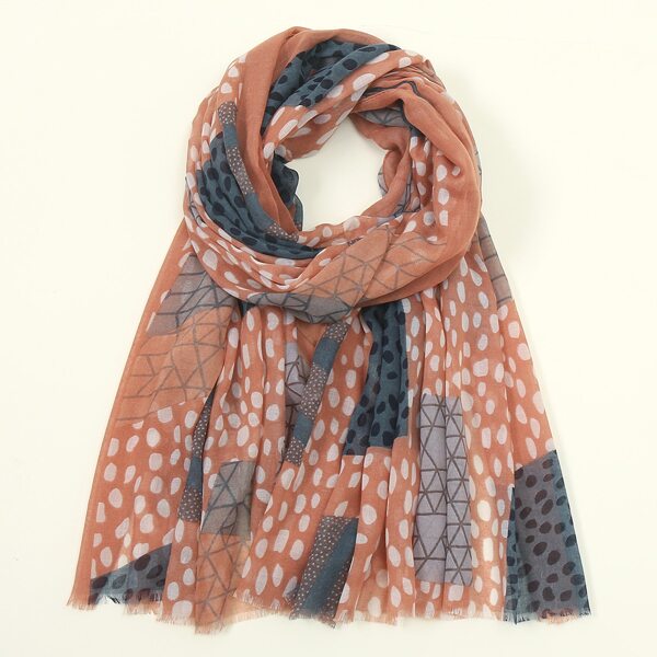 

Geometric Pattern Scarf, Multicolor